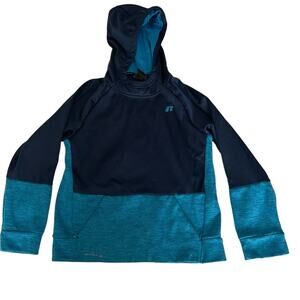 Russell Athletic Blue/Navy Hoodie 10-12 Large